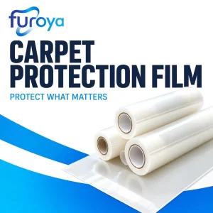 Soft HDPE Carpet Protective Film Floor Cover with High-Gloss Surface