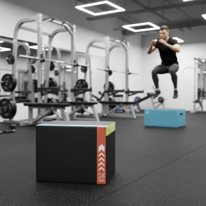 Soft High-Resilience Foam Plyometric Jump Box with Anti-Slip Surface for Indoor and Outdoor Fitness