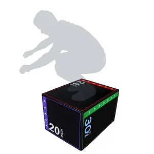 Soft PVC Foam Plyometric Jump Box, 3-in-1 Adjustable Height, Eco-Friendly