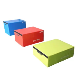 Soft PVC Triple Combined Square Jump Box for Fitness Training