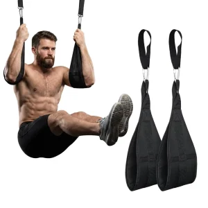 Soft Padded Exercise Straps Hanging Ab Straps for Pull up Bar & Core Strength Training Abs Equipment for Ab Swing & Leg Raises