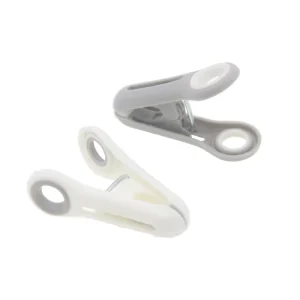 Soft Rubber-Coated PP+TPR Clothes Pegs and Clips with Rust-Resistant Steel Wire Spring for Laundry Drying Rack