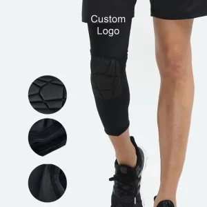 Soft Spandex Honeycomb Knee Pads for Basketball and Volleyball