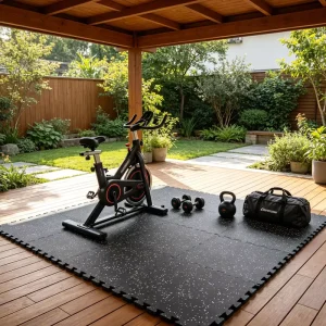 Soft Splicing Rubber Composite Floor Mat Detachable Waterproof Non Slip Mat