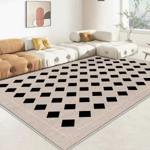 Soft Velvet Non-Slip Custom Living Room Carpet Floor Mat