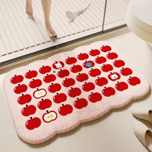 Soft Washable Absorbent Non-Slip Bath Mat, Anti-Shedding, Custom Print