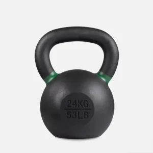 Solid Cast Iron Color Ring Kettlebell with Electrostatic Spray-Painted Finish for Home and Gym Use