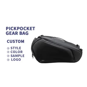Solid Color Leather Pickleball Paddle Portable Pickleball Sports Gear Bag Modern Athlete Pickleball Equipment Bag