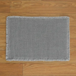 Solid Color Polyester Area Rug, Anti-Slip, Thin Flat Pile