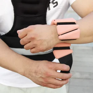Solid-Color Triangular Velcro Wrist Weights, Detachable Weighted Wristbands for Strength Training and Fitness