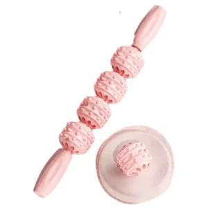 Solid Core Muscle Roller Stick Water Drop Wolf Tooth Hybrid Texture Durable Thickened Fascia Massage Roller Calf Thinning