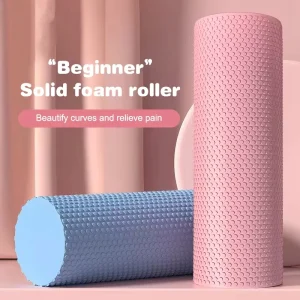 Solid EVA Yoga Foam Roller, Portable Fitness Column for Pilates Workout and Indoor Physical Training