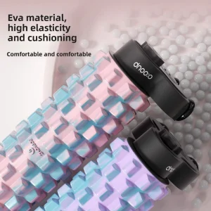 Solid-Frame Silicone Iron Foam Roller Lollipop-Style Adjustable Spike Design with Stand for Leg Rolling and Yoga