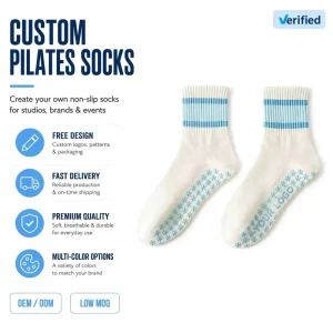 Solid Knitted Cotton Yoga and Pilates Socks with Anti-Slip Grip for Women and Children