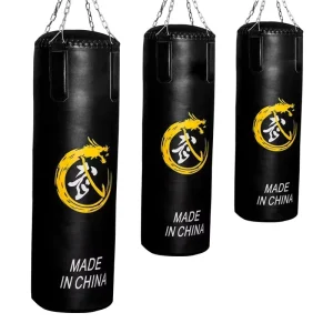 Solid Leather Punching Bag Boxing Sandbag with Chain 60cm-180cm