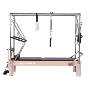 Solid Maple 3 in 1 Cadillac Bed Reformer Trapeze Table