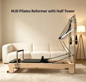 Solid Maple Pilates Reformer with Half Tower Training Equipment