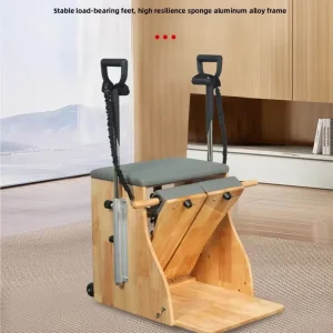 Solid Oak Pilates Wunda Chair W18 with Multi-Level Springs