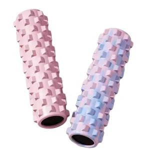 Solid PVC/EVA Foam Roller 45cm Yoga Block Massage Tool for Legs and Fitness
