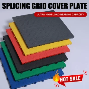 Solid Spliced Grating Auto Maintenance Floor Mat Sealed Plastic