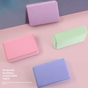 Solid Tone High Density EVA Yoga Brick Durable Foam Exercise Block for Fitness Studio Yoga Practice Workout