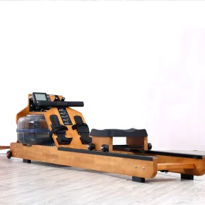 Solid Wood Home Fitness Rower Low Noise Water Resistance Rowing Machine
