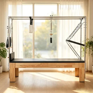 Solid Wood Pilates Cadillac Reformer Trapeze Table Custom Logo Pilates Machine for Fitness Studio Bulk Supply