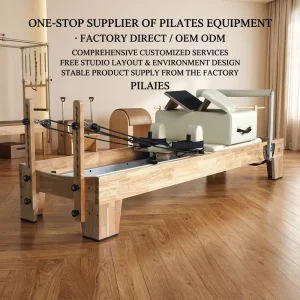 Solid Wood Pilates Reformer Machine for Home Gym Studio Flexibility Training