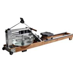 Solid Wood Water Rowing Machine with Transparent Water Tank for Commercial Indoor Use