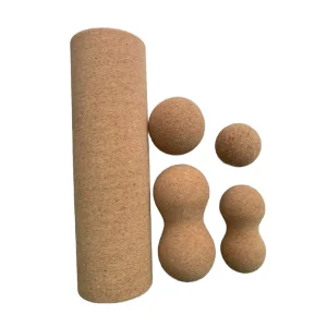 Solid Yoga Column Roller and Peanut Massage Ball Set for Muscle and Leg Relaxation