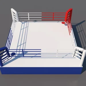 Source Factory International Standard Thickened Steel Frame Rectangular Boxing Ring Gym-Use Detachable Sanda Fighting Stage