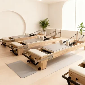 Source Factory Portable Oak Wood Pilates Reformer Bed for Commercial Studio Use