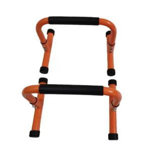 Space Saving Non Slip Steel Parallette Bars for Calisthenics Home Gym Workout Push up Bar