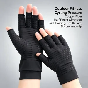 Spandex Half-Finger Anti-Slip Fitness and Cycling Gloves