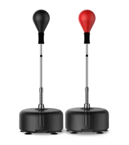 Speed Punching Ball with High Rebound, Freestanding Kickboxing Bag for Adults and Kids