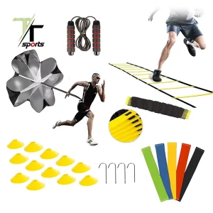 Speed and Agility Training Set with Ladder, Cones, and Hurdles