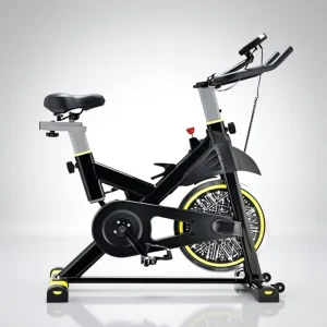 Spin Bike Indoor Cycling Bike Belt Drive Home Gym Fitness Equipment with LCD Display Cardio Trainer
