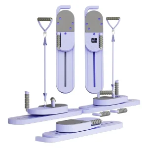 Split Pilates Board and Ski Machine for Home Gym Pelvic Floor Muscle Training and Abdominal Workouts