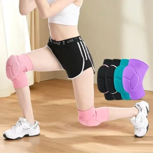 Sponge Anti-Collision Knee Pads, Breathable Elastic Sports Knee Support Sleeves for Dance, Volleyball and Yoga, Custom Logo