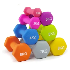 Sport Gym Powerlifting Adjustable Neoprene-Coated Hand Weight Set, 1kg, 2kg, 3kg, 4kg, 5kg