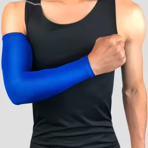 Sports Protective Gear for Basketball and Cycling Breathable Elastic Wrist and Arm Guards Hard Shell Knee Pads Sunscreen Soft