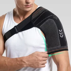 Sports Shoulder Support Brace Adjustable Spandex Breathable Unisex Protector