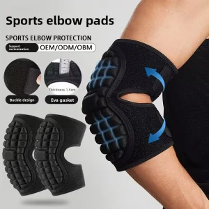 Sports Sponge Elbow Arm Protector Football Goalkeeper Thickened Honeycomb Fitness Basketball SBR Material