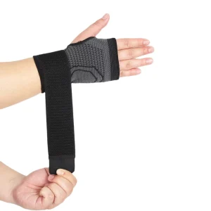 Sports Winding Wrist Guard Band with Pressure Palm Guard, Anti-Wear Polyester