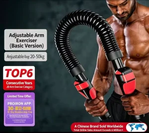 Spring Bar Grip Strengthener for Home Exercise