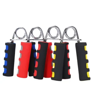 Spring Hand Gripper Adjustable Finger Forearm Wrist Arm Exerciser Stainless Steel PP Handles