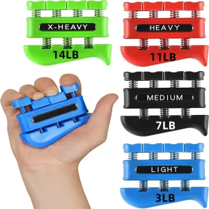 Spring Hand Strengthener Finger Strength Training Exerciser for Piano and Guitar