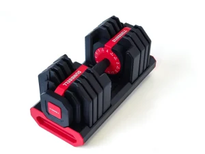 Square Adjustable Dumbbell Anti Rolling Stable Base Home Gym Strength Training Weight Selection Black