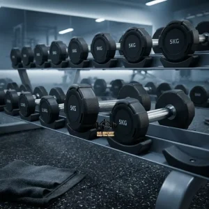 Square Anti-Slip Fixed Dumbbell Set for Strength Training Gyms