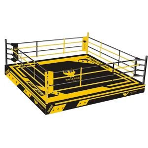 Square Custom-Size Boxing Ring with Custom Logo for Competition